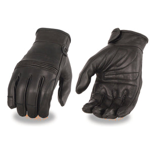 Men's Premium Leather Riding Glove w/ Gel Pam & Flex Knuckles