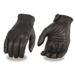 Men's Premium Leather Riding Glove w/ Gel Pam & Flex Knuckles 