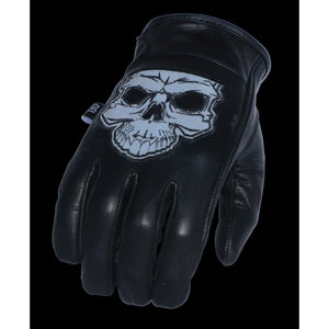 Men's Premium Leather Short Wrist Gel Palm Driving Glove