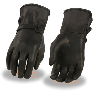 Ladies Light Lined Leather Gauntlet Glove