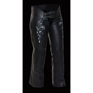 Ladies Chap w/ Reflective Tribal Embroidery