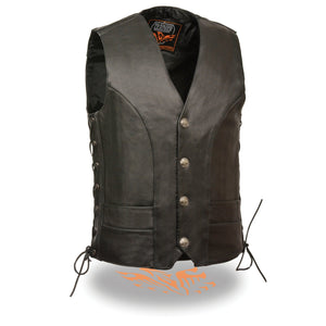 Men's Premium Side Lace Vest w/ Buffalo Snaps
