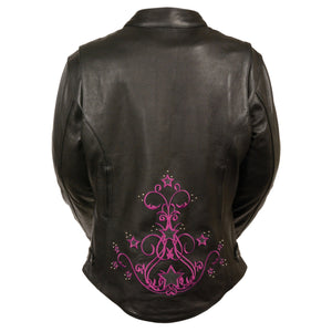 Women's Reflective Star Jacket w/ Rivet Detailing