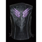 Ladies Vest w/ Stud & Wings Detailing