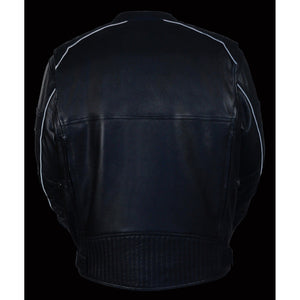 Men's Quilted Pattern Triple Vent Scooter Jacket