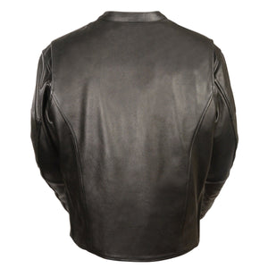 Men's Throwback Scooter Jacket w/ Side Stretch, Sleeve Embellishments