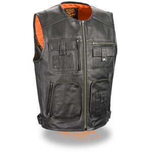 Men's Zipper Front Super Utility Multi Pocket Vest