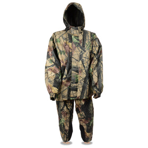 Men's Jungle Camouflage Rain Suit High Performance Features