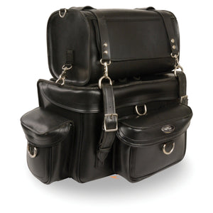 Two Piece Touring Pack Sissy Bar Bag (18X12X9)
