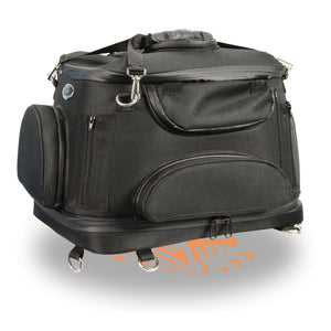 Heavy Duty Motorcycle Pet Carrier Sissy Bar Bag (16X12X13)