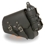 Left Side PVC Swing Arm Bag w/ Bottle Holder, Interior Gun & Ammo Holster (13X7X3) 