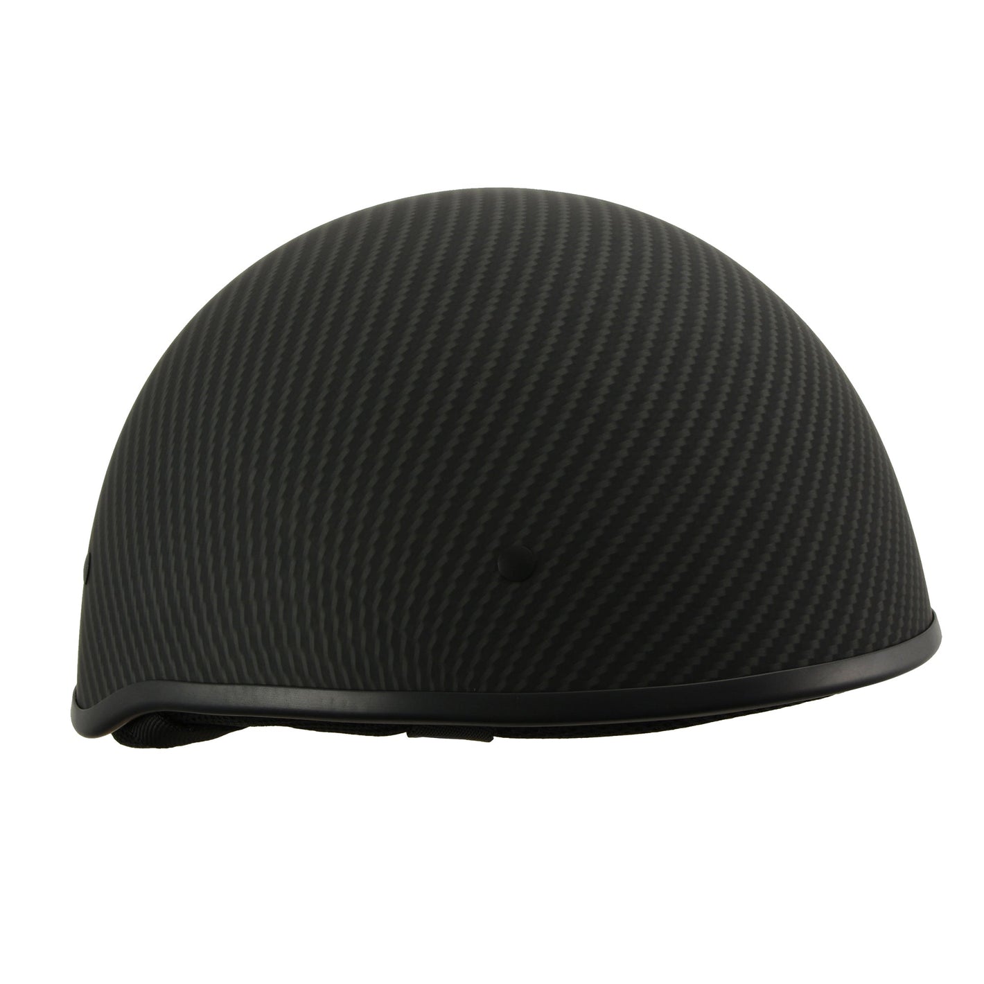 MPH DOT Half Helmet w/ Carbon Fiber Look Matte Black