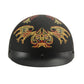 MPH DOT Helmet w/ Drop Sun Visor Web & Skull Graphic Matte