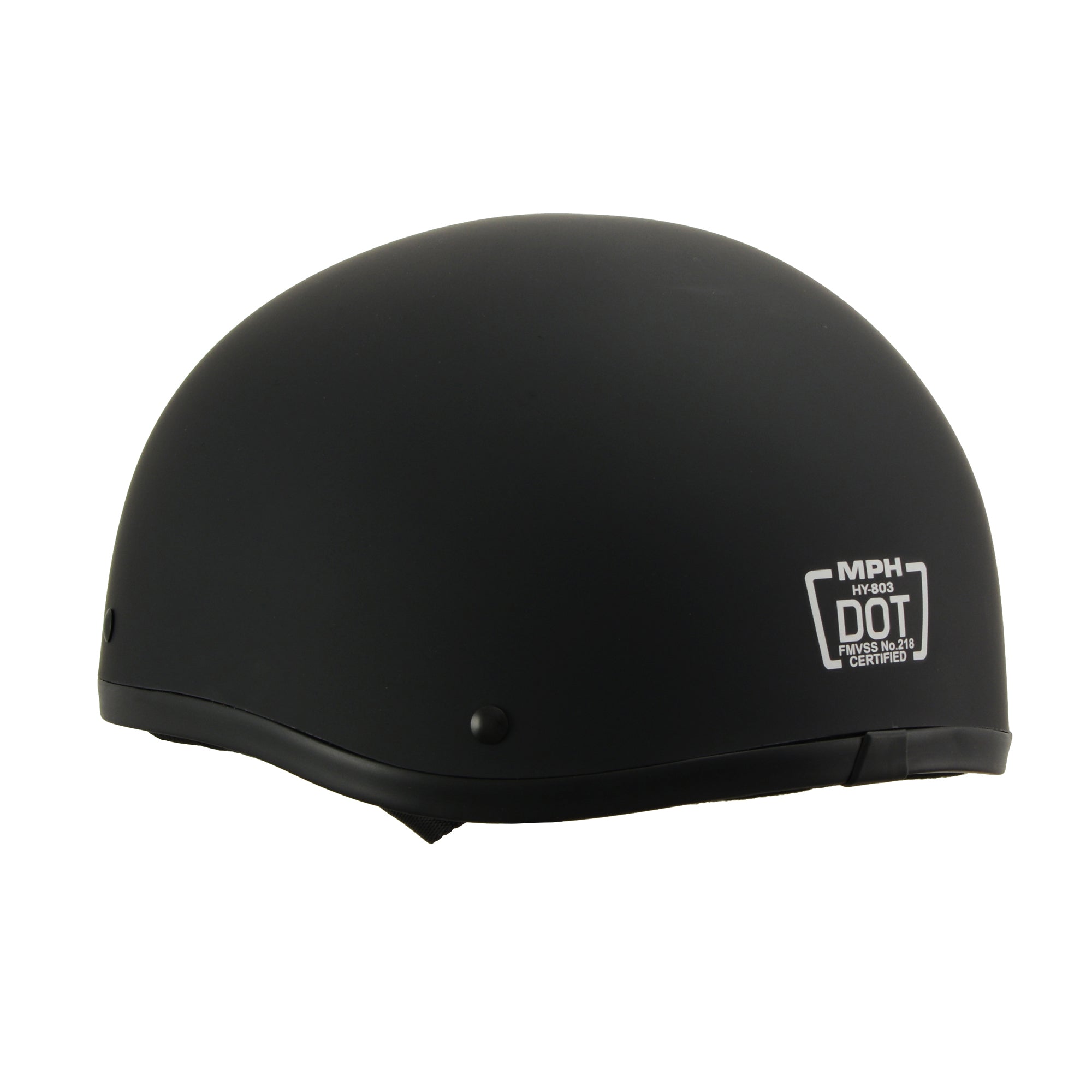 MPH Americas Smallest DOT Helmet Matte Black MPH Americas Smallest DOT Helmet Matte Black