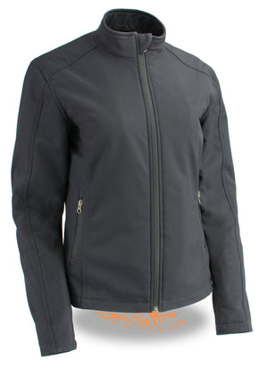 Women Waterproof Lightweight Zipper Front Soft Shell Jacket