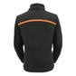 Women Micro Fleece Zipper Front Jacket w/ Orange Stripe