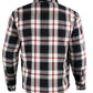 Men's Armored Flannel Biker Jacket w/ Aramid® by DuPont™ Fibers