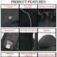 Mens Soft Shell Heated Racing Style Jacket w/ Detachable Hood