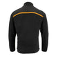 Mens Micro Fleece Zipper Front Jacket w/ Orange Stripe