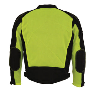 Men's High Visibility Mesh Racer Jacket w/ Removable Rain Jacket Liner