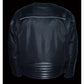 Men's Leather & Mesh Racer Jacket w/ Removable Rain Jacket Liner