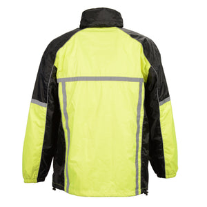 Men's Waterproof Rain Suit w/ Hi Vis Reflective Tape