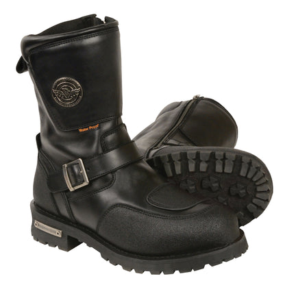 Men's 9" Waterproof Boot w/ Reflective Piping & Gear Shift Protection