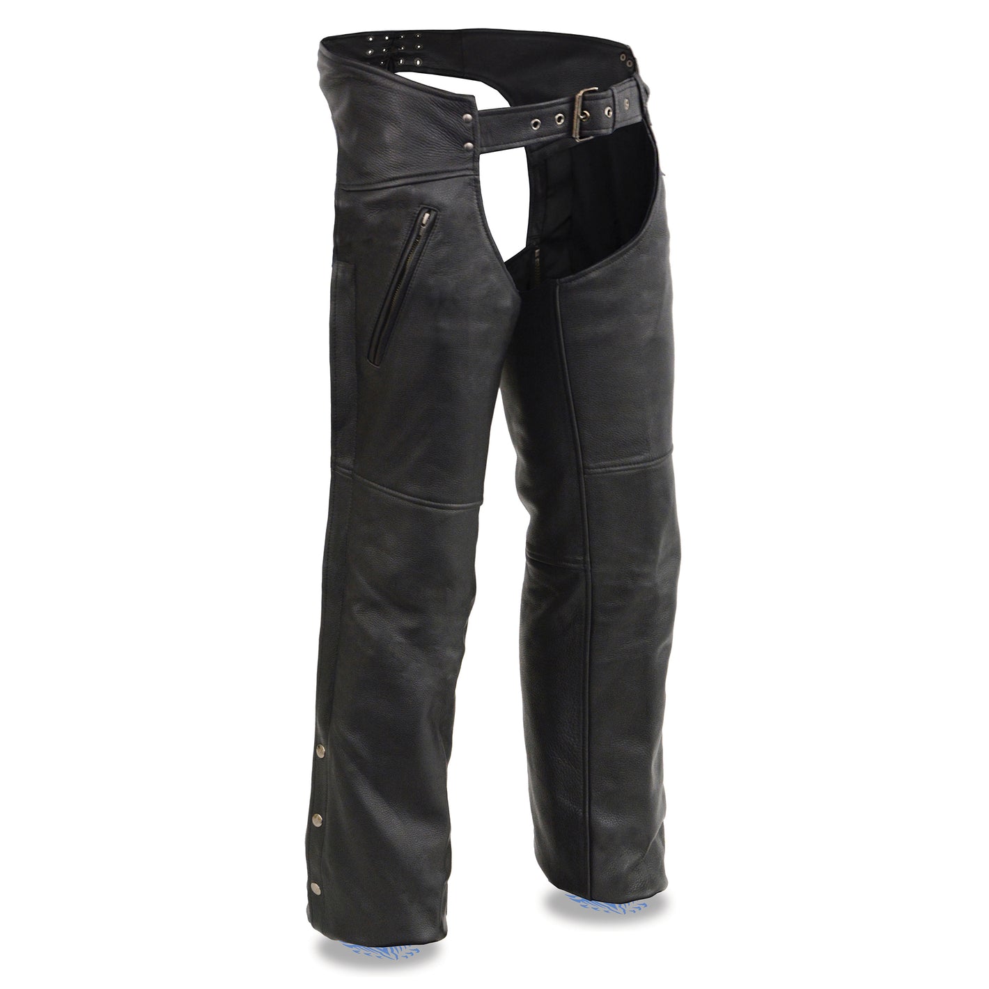 Men's Chaps w/ Cool Tec® Leather & Zippered Thigh Pockets 