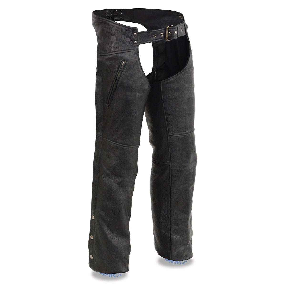 Men's Chaps w/ Cool Tec® Leather & Zippered Thigh Pockets 