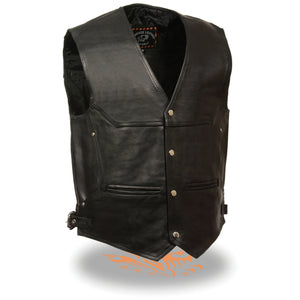 Men's Deep Pocket Vest w/ Side Buckle