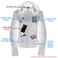 Women Zipper Front Scuba Jacket w/ Detachable Zip Off Hood