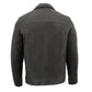 Mens New Zealand Lambskin Zipper Front Jacket w/ Shirt Collar