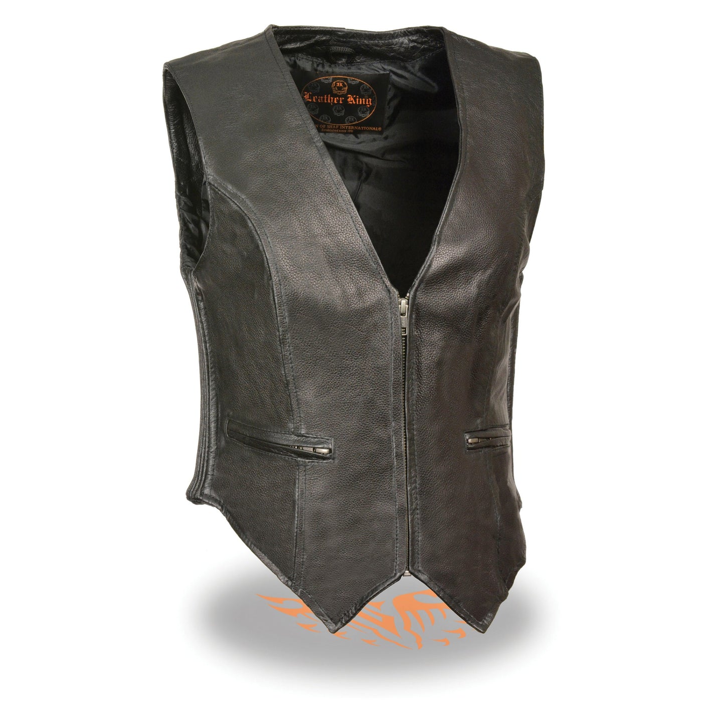 Ladies Zipper Front Side Stretch Vest