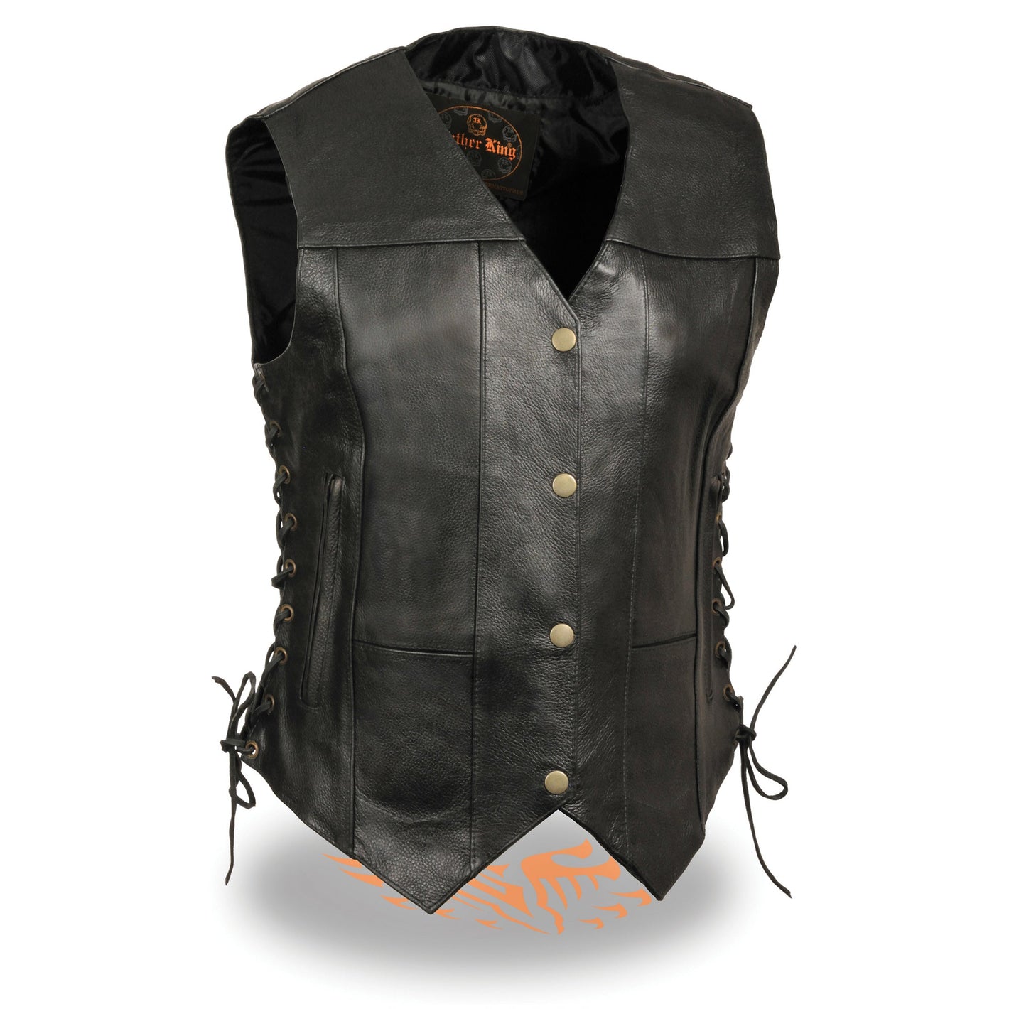 Ladies 6 Pocket Side Lace Vest