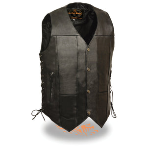 Men's 10 Pocket Side Lace Vest