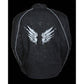 Women's Textile Jacket w/ Stud & Wings Detailing