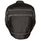 Men's Textile Racer Jacket w/ Reflective Stripes