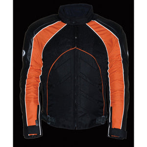 Men's Combo Leather/Textile/Mesh Racer Jacket