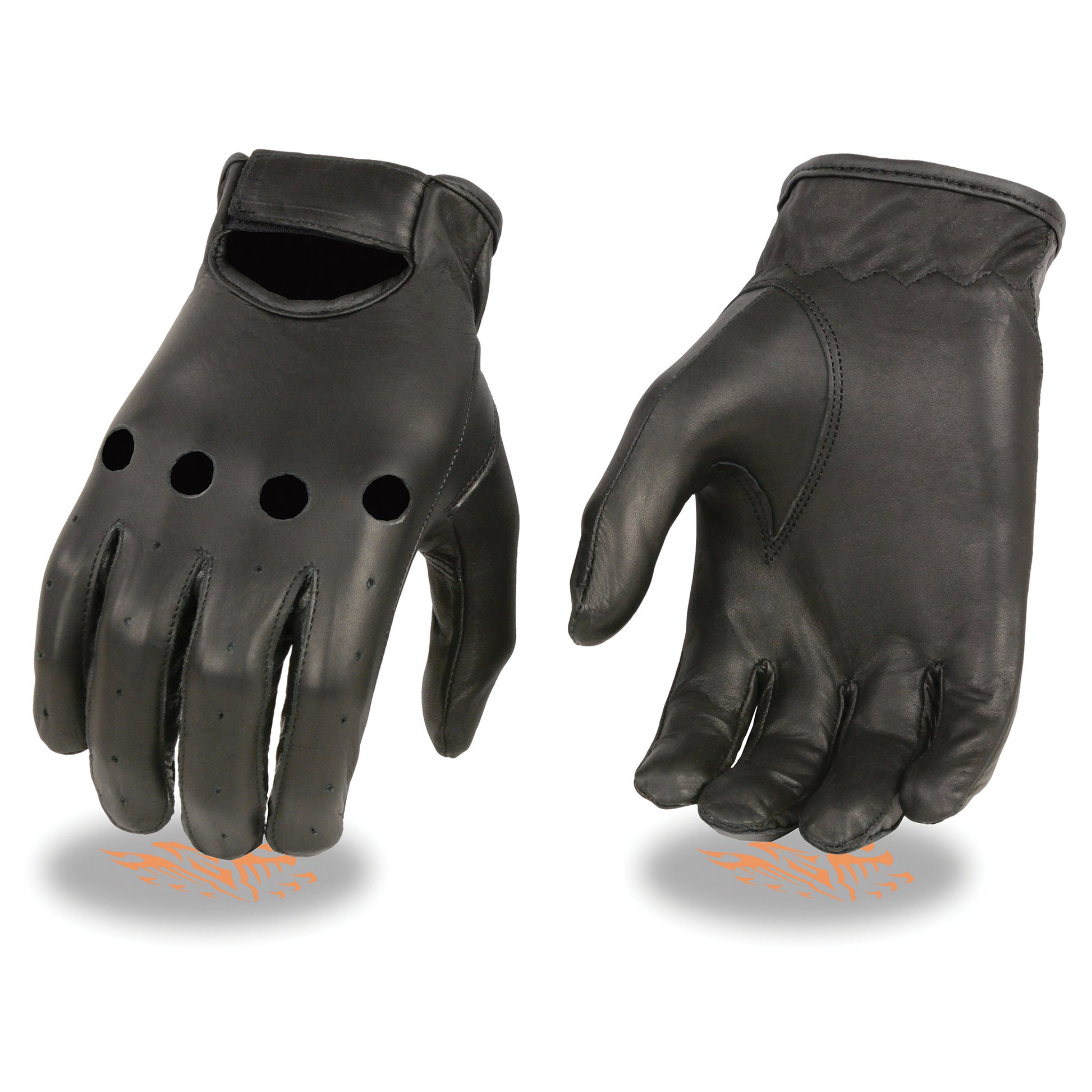 Men's Unlined Leather Classic Style Driving Gloves