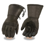 Men's Waterproof Gauntlet Gloves w/ Stretch Knuckles