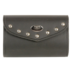 Small PVC Studded Windshield Bag w/ Velcro Closure (8X8X4)