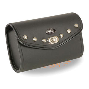 Small PVC Studded Windshield Bag w/ Quick Release (8X4X3)
