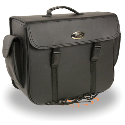 Large PVC Sissy Bar Bag w/ Carry Handle (16X13X7)