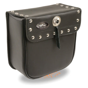 Small PVC Studded Sissy Bar Bag(9X9X4.5)