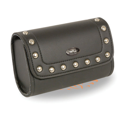 Small Studded PVC Windshield Bag w/ Velcro Closure (8X4X3)