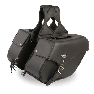 Medium Zip-Off Single Strap PVC Throw Over Saddle Bag (12X9X6X17.5)