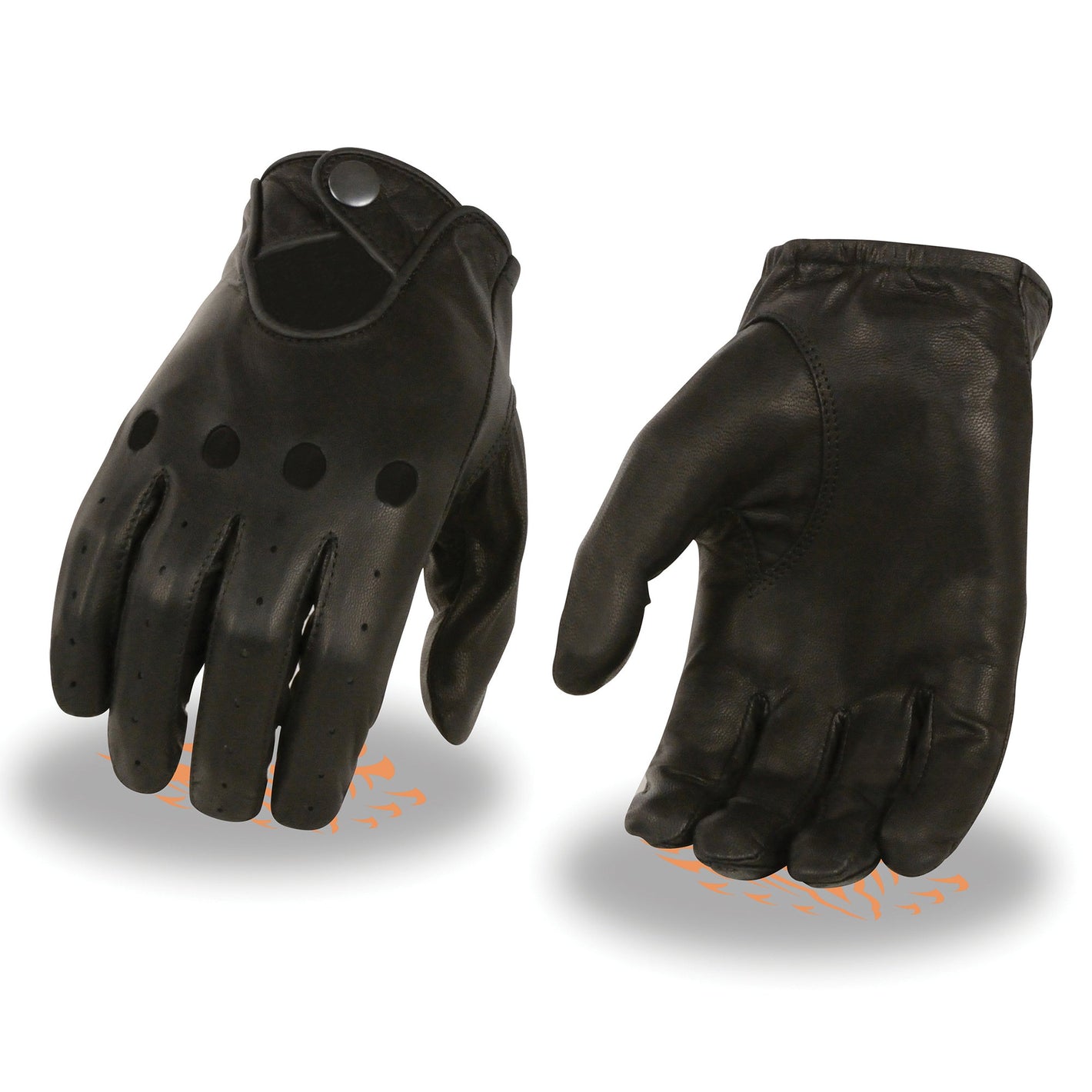 Men's Unlined Leather Proffesional Driving Gloves