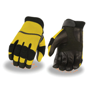 Men's Mesh Racing Gloves w/ Leather Palm