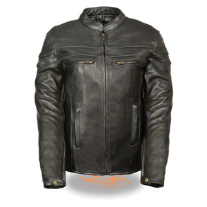 Ladies Sporty Scooter Crossover Leather Jacket