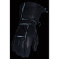 Men's Waterproof Gauntlet Gloves w/ Reflective Piping, Gel Palm